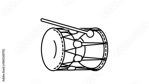 drum isolated on white background