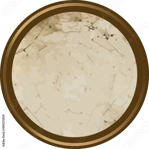 Tortilla Round Top View Cartoon