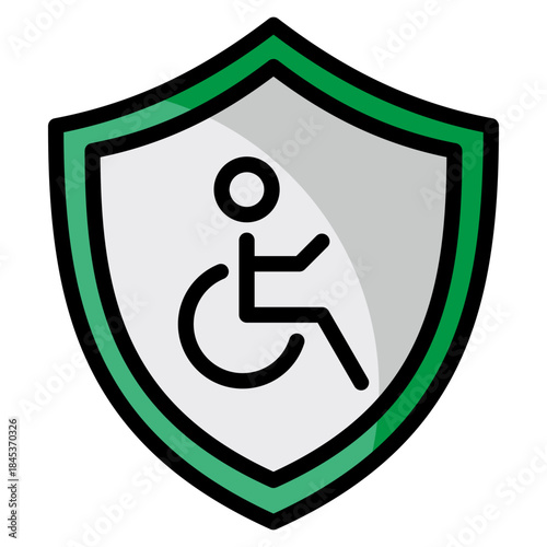 Disability Insurance  Icon Element For Design