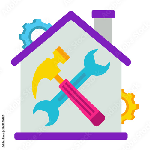 Modern design icon of home repair 
