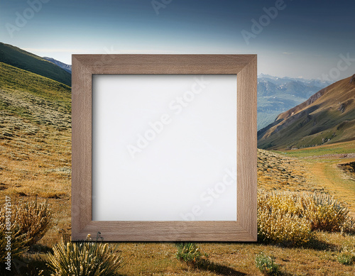 Empty frame  with copy space for mockup and display design
