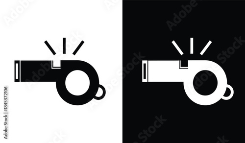 A stark black and white image depicts a revolver pistol illustrated in two mirrored versions showcasing contrasting color schemes and design elements