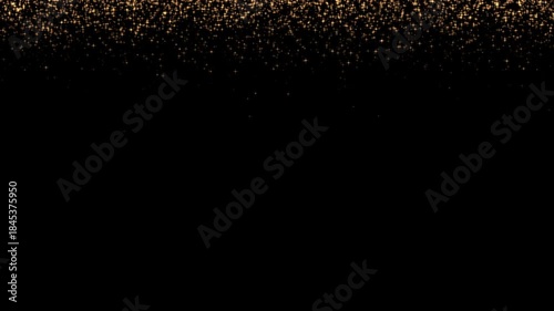 Wallpaper Mural Shimmering golden particles falling in mid-density on black background animation
 Torontodigital.ca