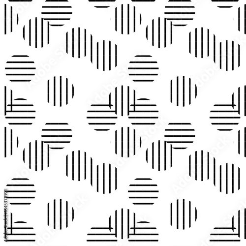 Black and white pattern with beads, dot circle and black strip in Black repeat, replete pattern, endless fabric pattern, black dot checkerboard design for fabric printing or wallpaper or backdrop