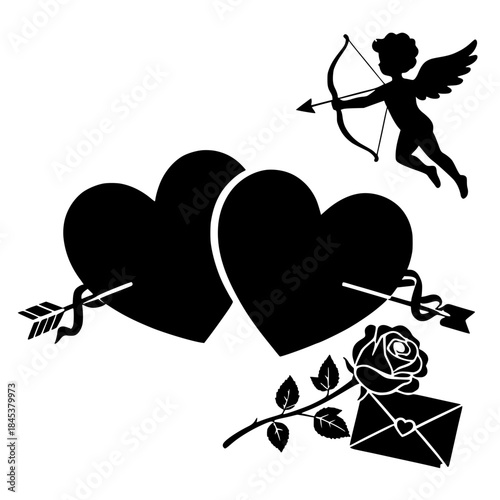 vector illustration of cupid