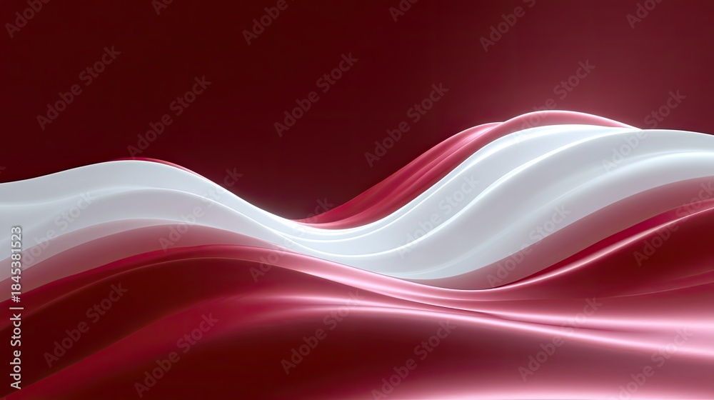 custom made wallpaper toronto digitalAbstract smooth waves in red and white create a dynamic flowing surface, representing movement, tranquility and elegance in modern design and art concepts