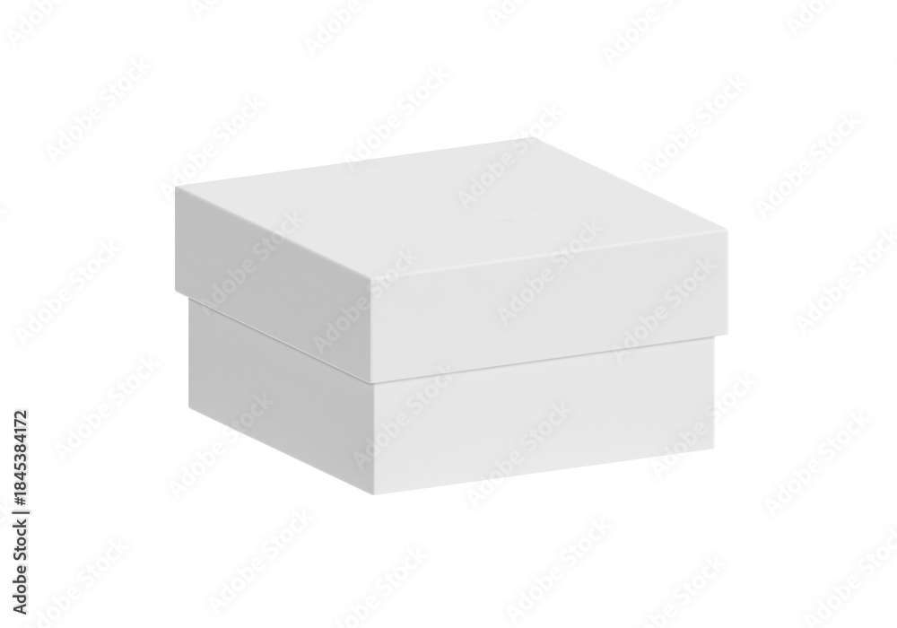 Naklejka premium White box, transparent background
