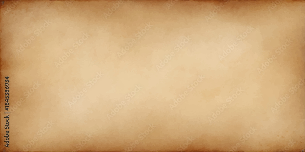Obraz premium Aged brown parchment paper with a stained vintage texture and antique grunge background design