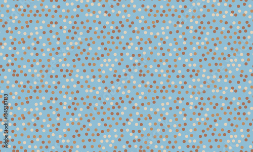 Delightful pastel blue background scattered with small, earthytoned dots.  Perfect for textile design, website backgrounds, or playful branding.
