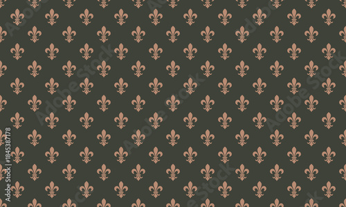 Abstract imperial and quality flower. Majestic poster on symmetric 2025. French textured in seamless pattern invitation.