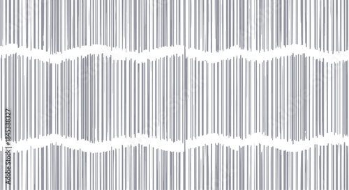 Abstract background with a pattern of vertical hand-drawn gray lines, interrupted by a torn paper effect in the middle.