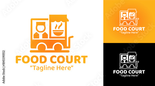 Food Court Logo Premium Urban Food Identity