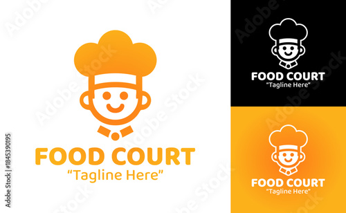 Food Court Logo Creative Culinary Space Identity
