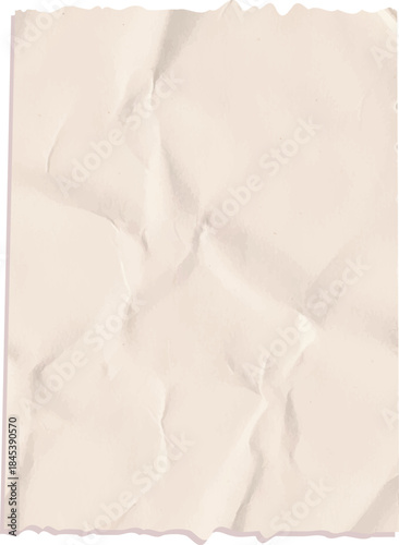Paper Sheet Crumpled Texture Background