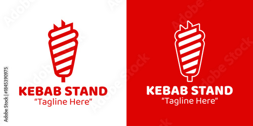 Kebab Stand Logo Modern Street Food Identity