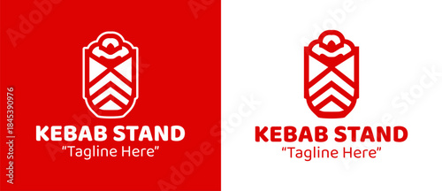 Kebab Stand Logo Bold Fast Food Branding
