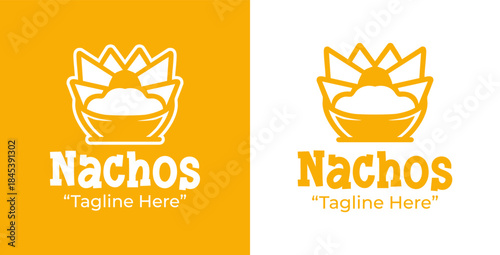 Nachos Logo Bold Party Snack Identity