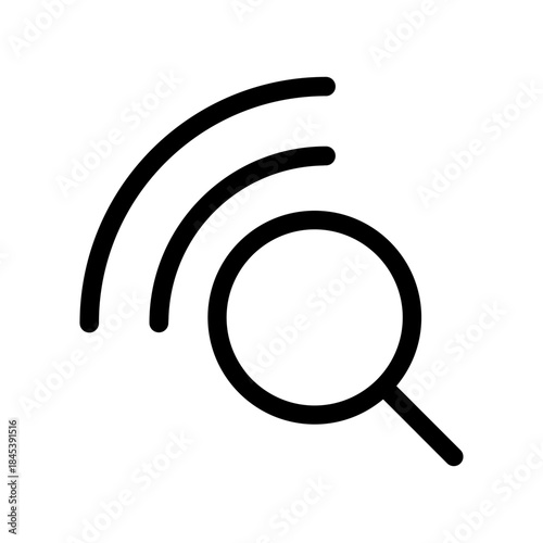 Search icon vector. increase illustration sign. magnifier symbol or logo.