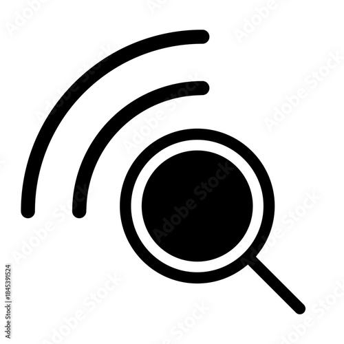 Search icon vector. increase illustration sign. magnifier symbol or logo.