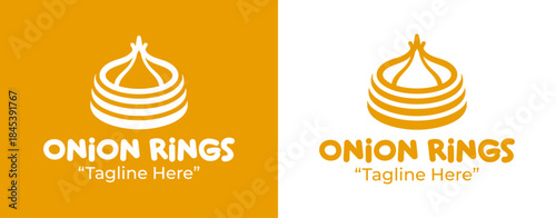Onion Rings Logo Modern Snack Brand Identity
