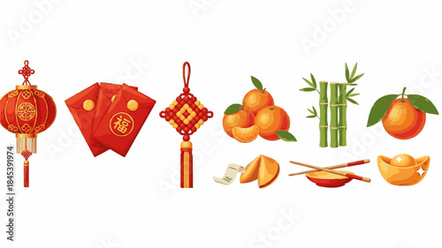 Add color to your Chinese New Year celebration with red lanterns, fortune cookies, bamboo, and more—symbols of happiness, prosperity, and good fortune
