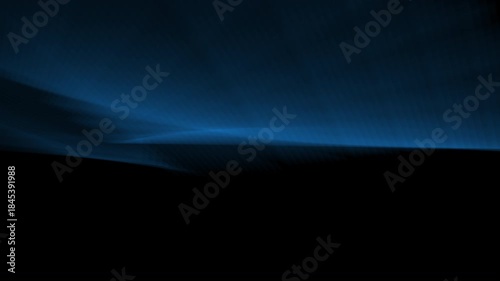 Smooth blue flowing wave animation on black background with motion blur effect
