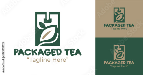 Modern Minimalist Packaged Tea Logo Modern Beverage Brand Identity
