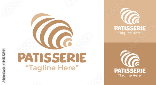 Modern Minimalist Patisserie Logo Minimal Pastry Shop Identity