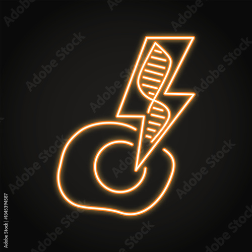 Transfection neon icon
