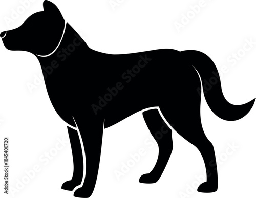 dog silhouette vector