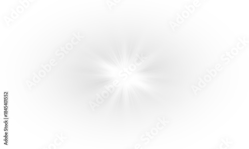 Φωτογραφία Lens flare sunlight effect with optical rings and bright rays
