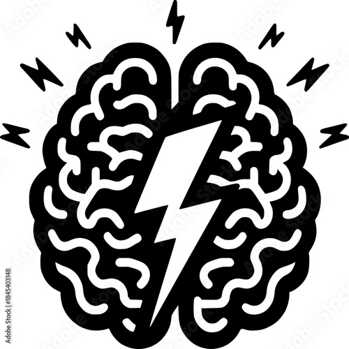 Genius Brain Spark Icon