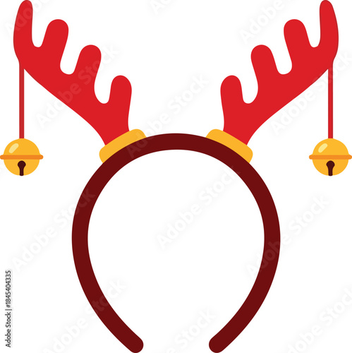 Reindeer Antlers Headband with Bells