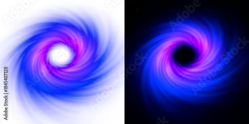 Swirling nebula spirals