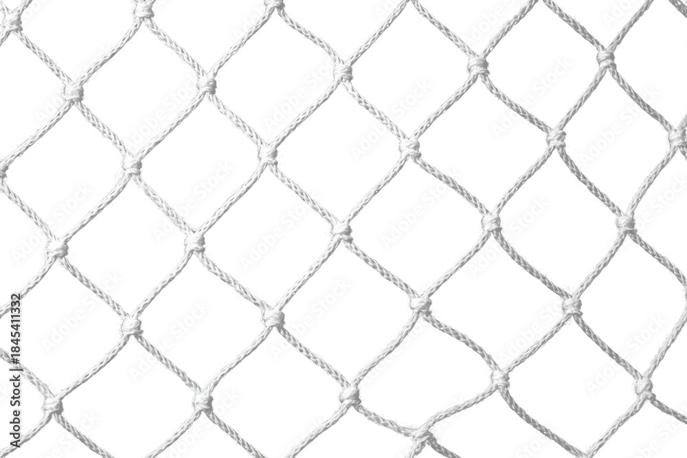 Naklejka premium white football soccer net isolated on white or transparent png