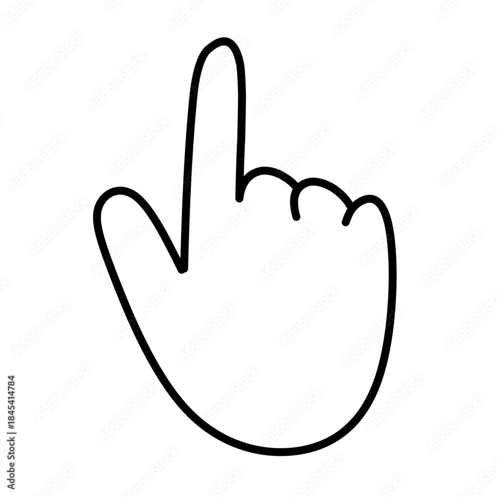 Obraz premium Hand gesture icon vector