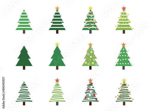 いろいろクリスマスツリーセット7