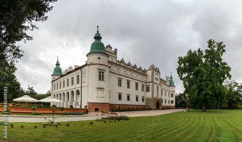 Photos panorama view of the Mannerist Baranow Sandomierski Castle in southeastern Polan