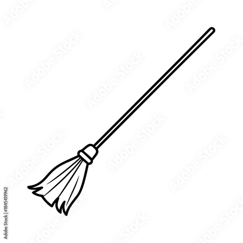 broom vector clip art for web and graphic design