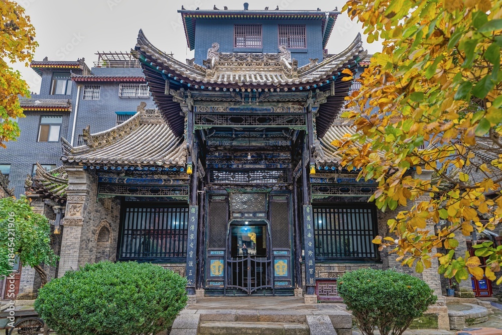 Fototapeta premium Asia, China, Xi'an, Muslim quarter, Mosque, November-10-2025