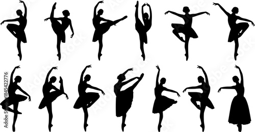 Ballerina silhouette, Ballerina silhouettes, Ballerina, Ballerina vector