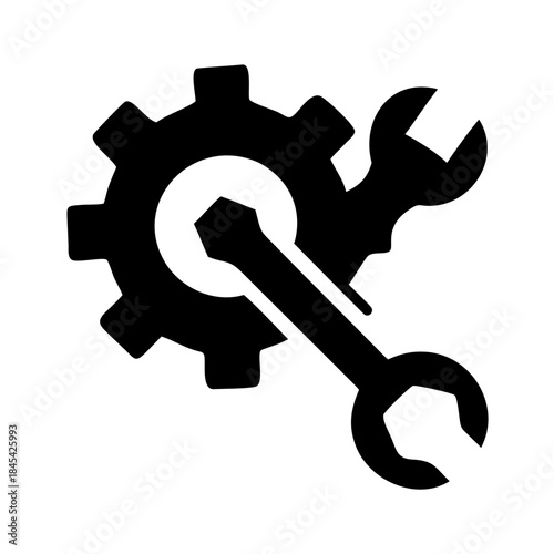 A simple black screen dominates the image offering no discernible details