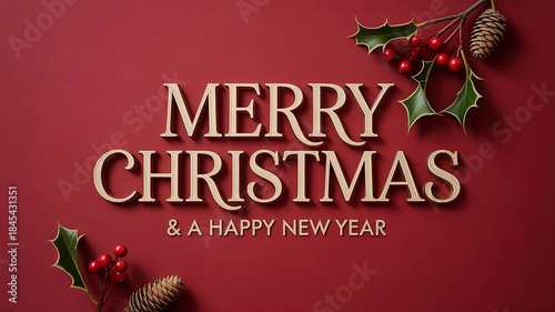 High-res greeting card design for Christmas
