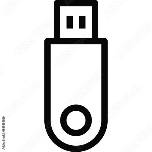 Portable USB Flash Drive Stick Icon
