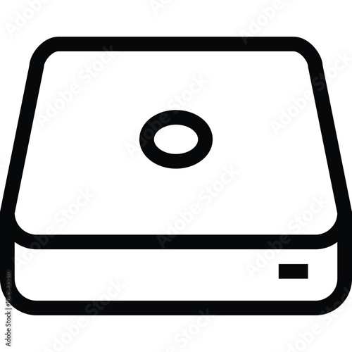 External Hard Drive or Mini PC Case Icon