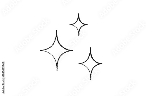 手描きのキラキラアイコン