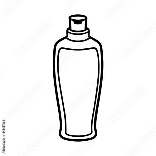 vector clip art shampoo bottle on white background for web and graphic design