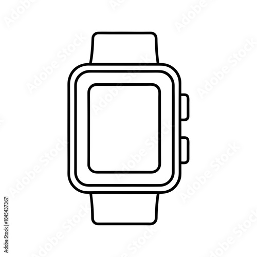vector clip art smartwatch icon on white background for web and graphic design