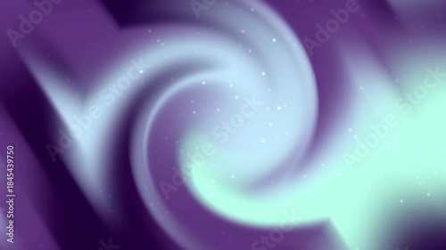 Swirling abstract auroralike pattern in purple and light green, perfect for modern design projects or vibrant backgrounds with a mystical touch.