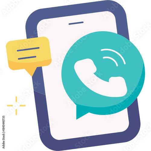 Phone Call Illustration